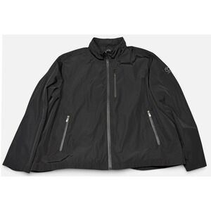TUMI Tech Mens Harrington Windbreaker Zip Up Track Jacket 4XL Nylon Black